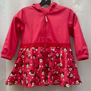 Girls WESTERN CHIEF Minnie Mouse Rain Jacket Size 5